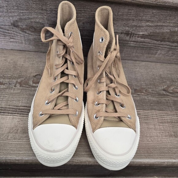 Converse Chuck Taylor All Star Lift Platform High Nomad Khaki women's size 10 - Picture 3 of 6